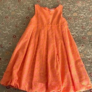 Sweet Heart Rose orange dress with bubble hem. Very cute!